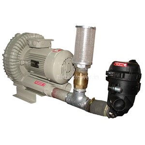 Vacuum blower with feilter assembly unit